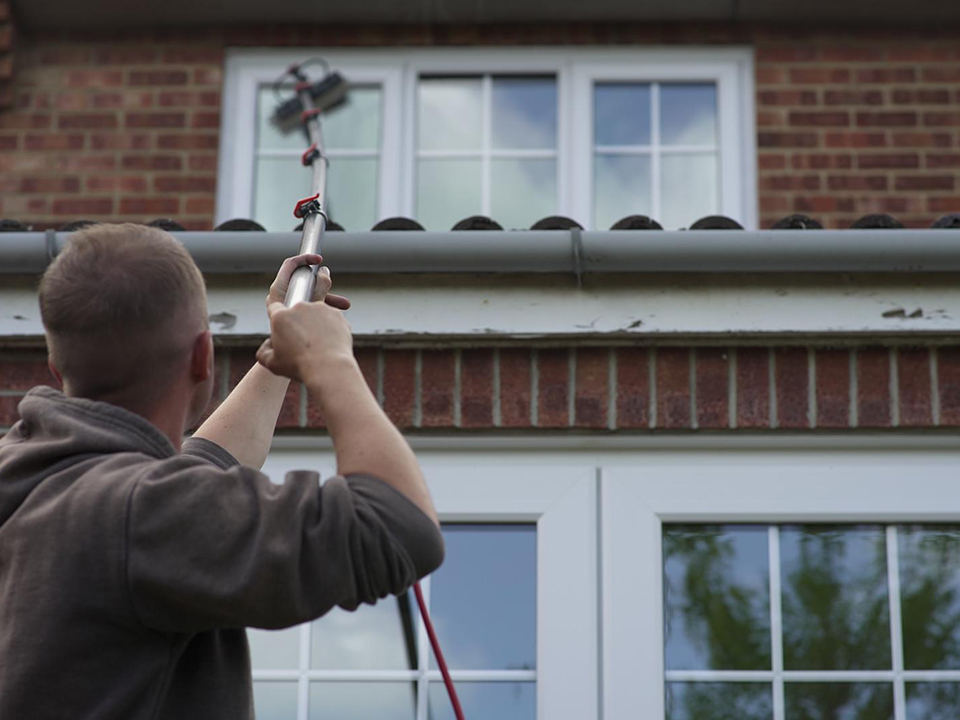 Window Cleaning hard-to-reach areas