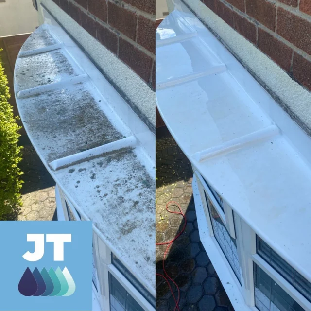 One of our customers asked us to clean up the top of their bay window today 💧👌 🧼 #fascia cleaning #nunthorpe #guisbrough #clean #localbusiness